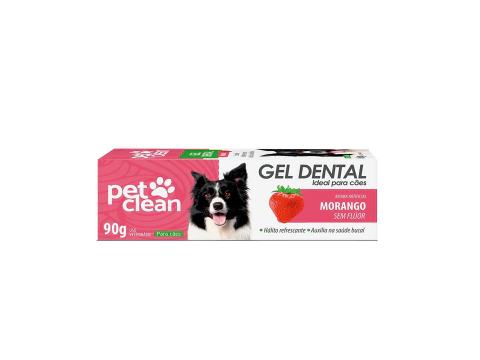 Gel Dental Pasta de Dente Cães Gatos Pet Clean 60g Sabores
