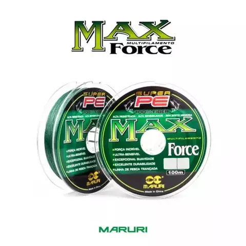 Linha Multifilamento Maruri Max Force 4x Verde Escuro - 100m