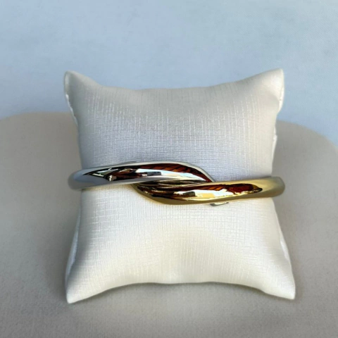 Bracelete Liso Bicolor - comprar online