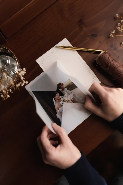 Mensageiro - Kit com 10 cartões e envelopes para fotos 10x15