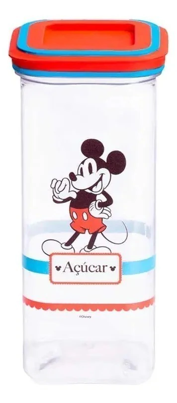 Pote Hermético Avon para Açúcar de Plástico Retangular, 1 L