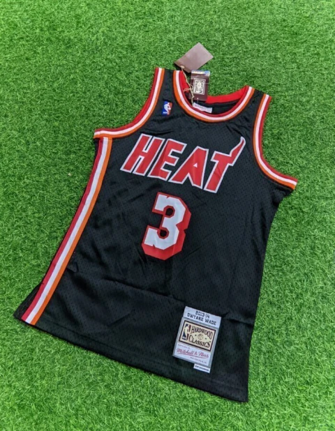 Regata Nba do Miami Heat Mitchell & Ness 2013/14 - Dwyane Wade #3