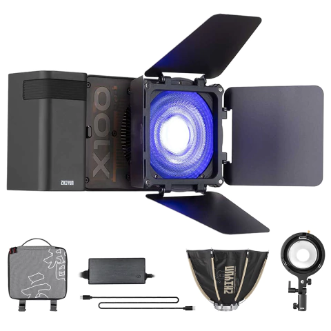 Luz Led Bolsillo Cob Zhiyun Molus X100 Rgb Pro 100w Portatil Negro - comprar online