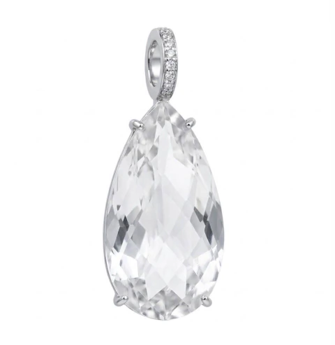 PINGENTE CRISTAL E MOISSANITES