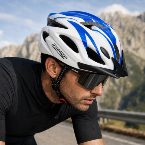 Casco para bicicleta mtb ruta urbana comodo y liviano c/visera desmontable