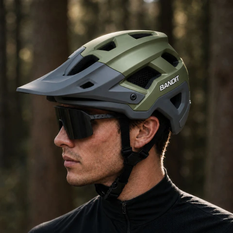 Casco con visera para bici mtb