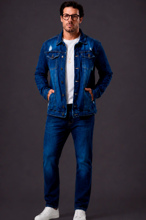 Camisa Masculina Jeans