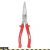 Pinza Punta Media Caña Curva Industrial Aislada 1.000v 8" Bremen 4207