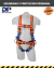 Arnes con enganche en espalda y cintura, toma frontal. Regulable. Ref. cinta lumbar.