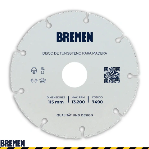 Disco de Tungsteno para Madera