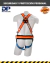 Arnes con enganche en espalda y cintura, toma frontal. Regulable. Ref. cinta lumbar. - comprar online