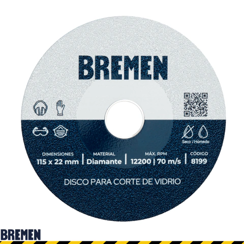 Disco para Corte de Vidrio