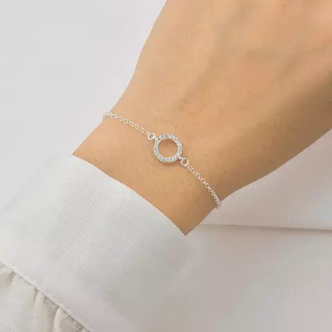 Pulseira Circulo Vazado Cravejado
