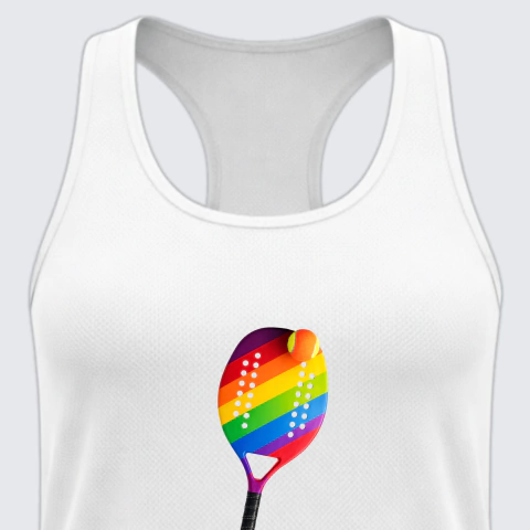 RAQUETE COLORS - REGATA DRY FIT FEMININA