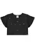 Blusa canelada com pérolas