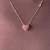 Pingente feminino em ouro 18k 750 modelo coração com zircônias na internet