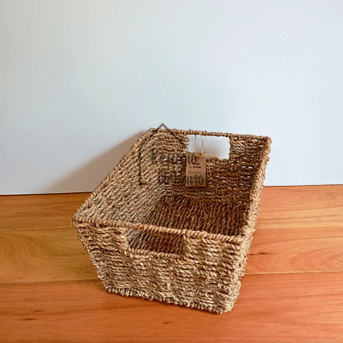 Canasto seagrass rectangular mediano