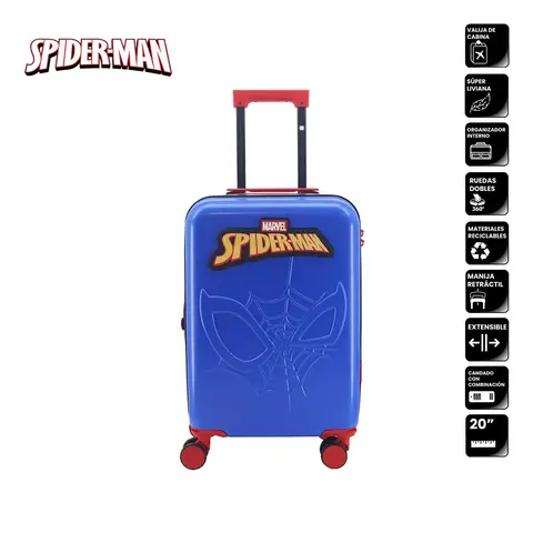 VALIJA 20" ABS AZUL SPIDERMAN