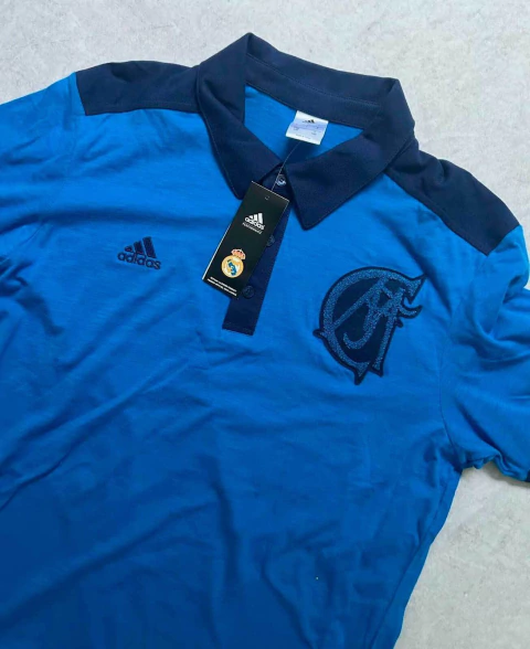 Camisa Real Madrid Polo Azul Edição Limitada (GG)
