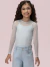 51102428042A – Blusa Infantil Tule Azul com Regata Interna – Petit Cherie - comprar online