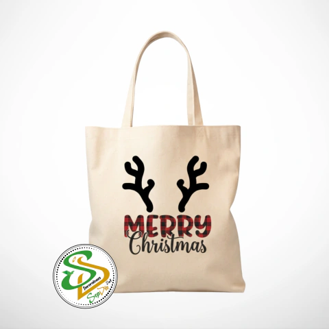 Bolsas de Tela/Crea Navideñas Personalizadas