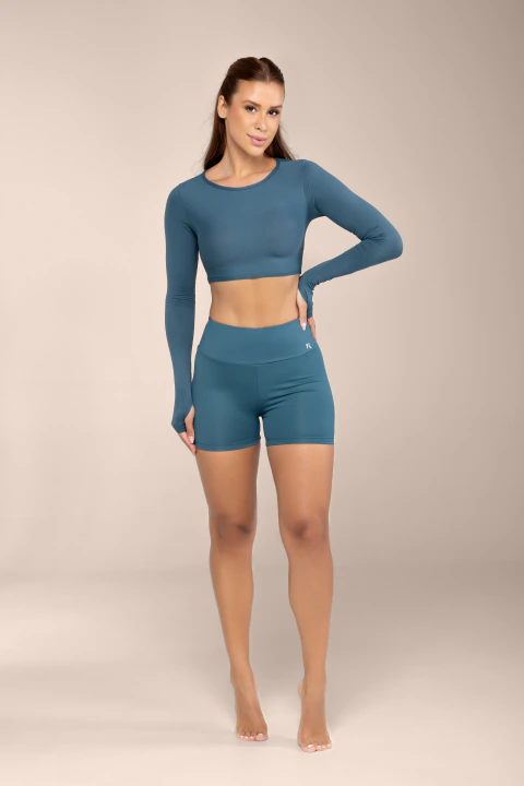 Blusa Breeze Stormy Green - Rosa Goiaba