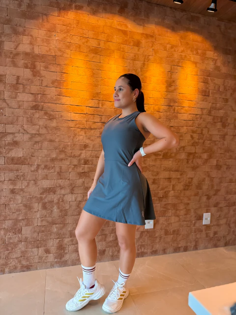 Vestido Bea Chumbo - Duppla