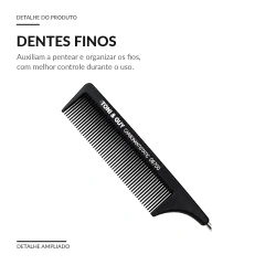 PENTE DE CARBONO PRETO | CABO METÁLICO FINO - TONI&GUY - comprar online