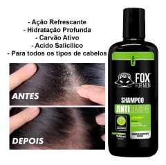 SHAMPOO ANTI CASPA 250ML - FOX FOR MEN - comprar online