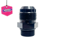 Niple de Alumínio 10an x 8an Oring Preto