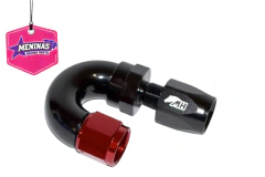 Conexão 6AN / AN6 Curva 180° graus para Mangueira Aeroquip - Original (Preta eVermelha)