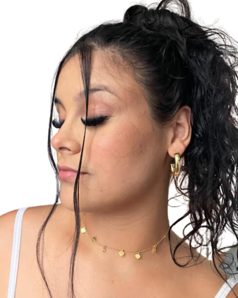 Choker Coração Folheada a Ouro 18k