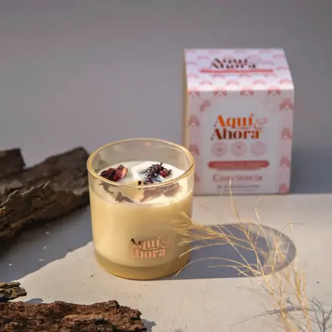 Vela de soja Premium Conciencia- Aquí y Ahora