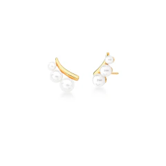 Brinco Ear Cuff 3 Pérola Shell B/Ouro