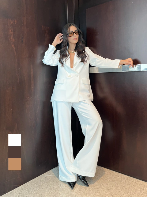 3341 Blaser oversized Crepe Alfaiataria