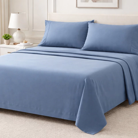 Lençol 4000 fios, 04 Peças - Toque acetinado - comprar online