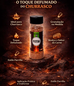 KIT Sal de Parrilla FOTIA 130g - Tradicional, Defumado e Alho - FOTIA