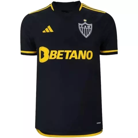 Camisa Atlético Mineiro III 23/24 - Torcedor Adidas Masculina - Preta com detalhes em amarelo - comprar online