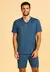 18602 - Pijama Masculino De Microdry Mescla - Organização Rinova