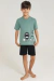 Pijama Masculino Inf. Curto Robots