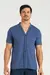 6014261 - Pijama Meia Manga Abertura Frontal Com Bermuda EM Malha Masculino