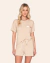 017.1107.85 - Pijama Curto Feminino com Detalhe Acetinado Feel the Moment