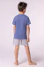 Pijama Masculino Manga Curta Com Short - comprar online