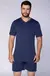 Pijama Masculino Manga Curta Com Short