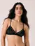 LE210790 - Sutia Top Triangulo Em Renda E Tule