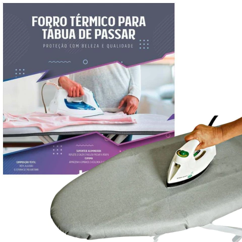 CAPA FORRO TÉRMICO PARA TÁBUA DE PASSAR 140X50CM