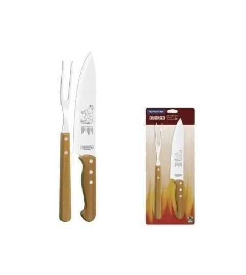 KIT PARA CHURRASCO 2 PEÇAS TRAMONTINA BARBECUE SET