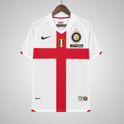 Camisa Inter de Milão II 07/08 - Retrô - Torcedor Nike Masculino - Branco