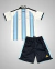 Kit Infantil Seleção Argentina 2026/27 - Torcedor Adidas - Azul e Branco - comprar online