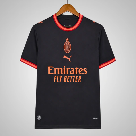 Camisa AC Milan III 26/27 - Torcedor Puma Masculina - Preta